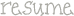 resume