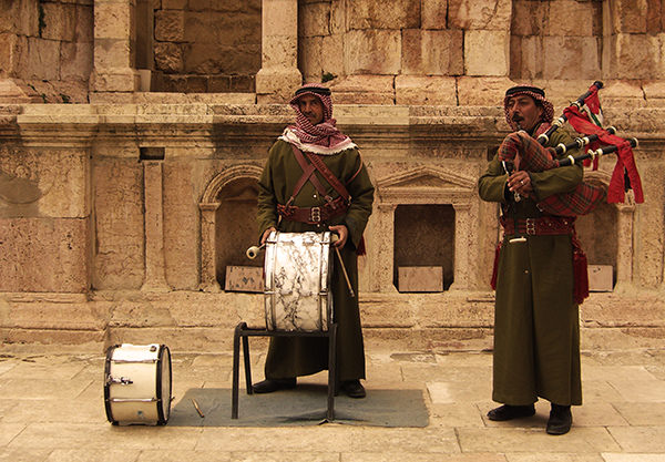 Essence #7 by Jeremy Chin - Bagpipers in Jordan
