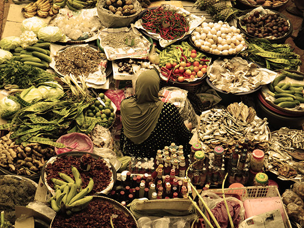Psalm Of The Streets #7 by Jeremy Chin - Vegetable Seller at Pasar Besar Siti Khadijah, Kota Bharu, Kelantan