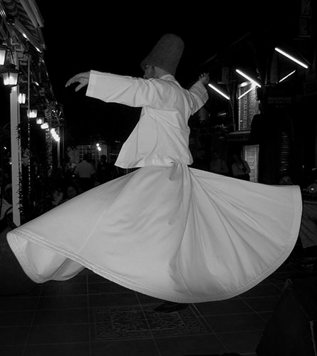 Psalm Of The Streets #17 by Jeremy Chin - Whirling Dervish, Street Side Caf, Istanbul, Turkey