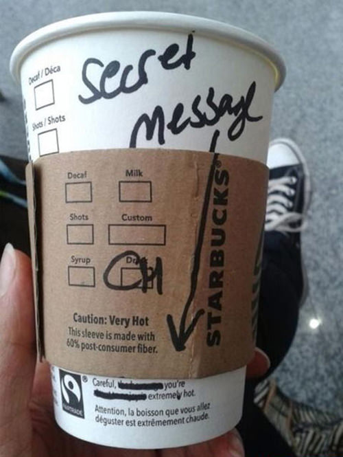 Coffee #20: Secret Message. Careful, you are extremely hot.