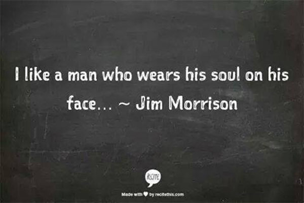 Favorite Things #15: I like a man who wears his soul on his face.