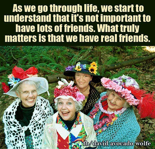 Friendship #46: As we go through life, we start to understand that it's not important to have lots of friends. What truly matters is that we have real friends.