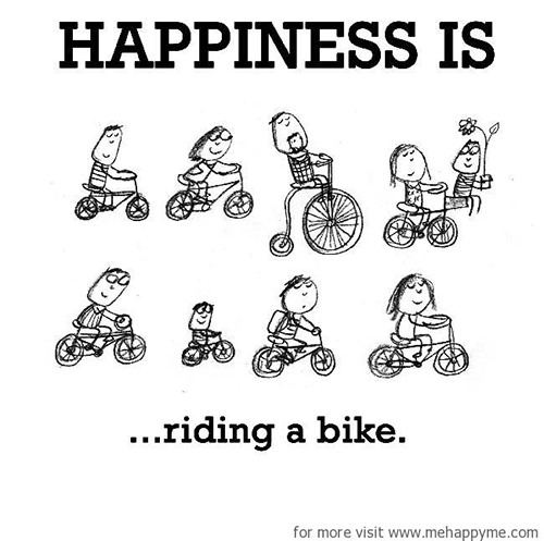 Happiness #10: Happiness is riding a bike.
