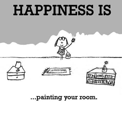 Happiness #27: Happiness is painting your room.