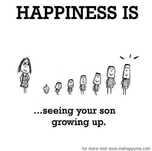 Happiness #35: Happiness is seeing your son growing up.