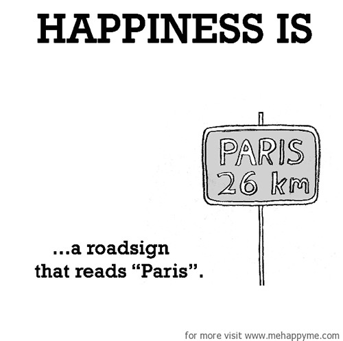 Happiness #42: Happiness is a road sign that reads 