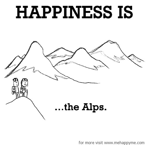Happiness #48: Happiness is the Alps.