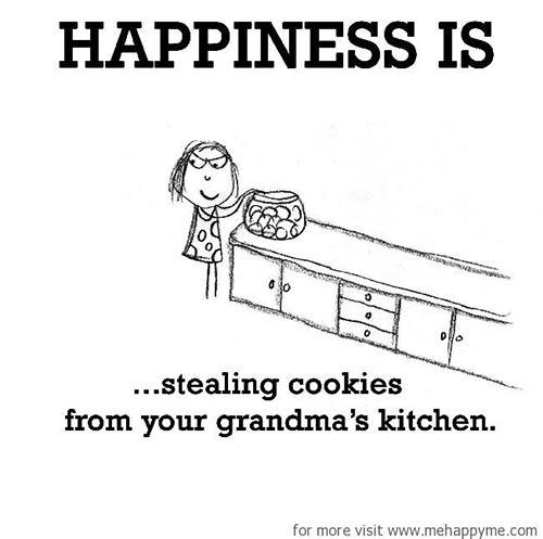 Happiness #62: Happiness is stealing cookies from your grandma's kitchen.