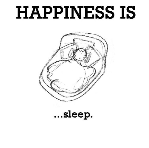 Happiness #182: Happiness is sleep.