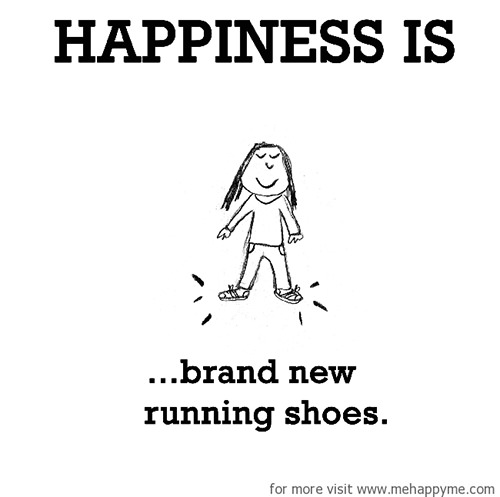 Happiness #233: Happiness is brand new running shoes.