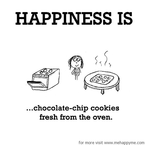 Happiness #272: Happiness is chocolate chip cookies fresh from the oven.