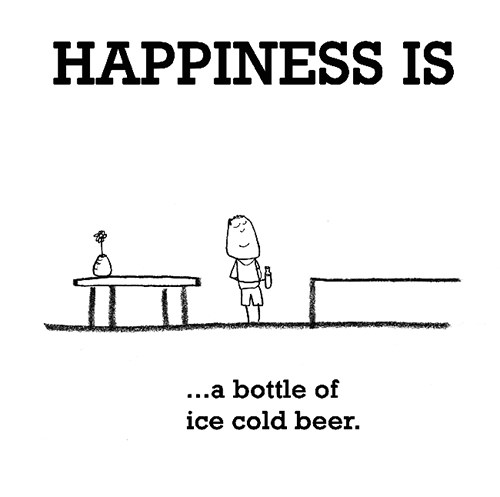 Happiness #283: Happiness is a bottle of ice cold beer.