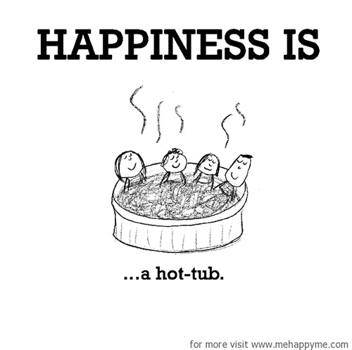 Happiness #291: Happiness is a hot tub.