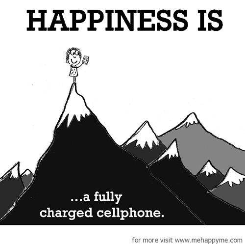 Happiness #298: Happiness is a fully charged cellphone.