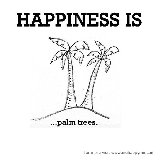 Happiness #300: Happiness is palm trees.