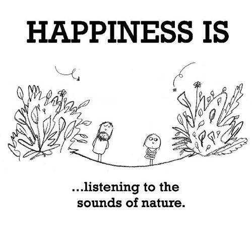 Happiness #302: Happiness is listening to the sounds of nature.