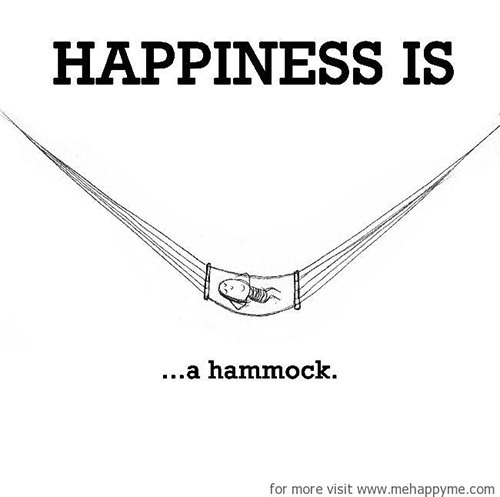 Happiness #323: Happiness is a hammock.