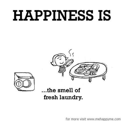 Happiness #338: Happiness is the smell of fresh laundry.