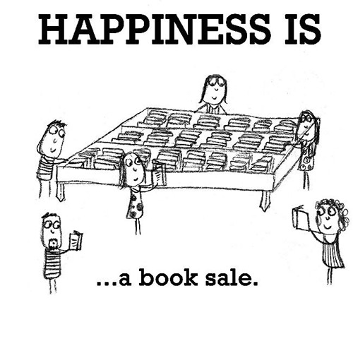 Happiness #353: Happiness is a book sale.