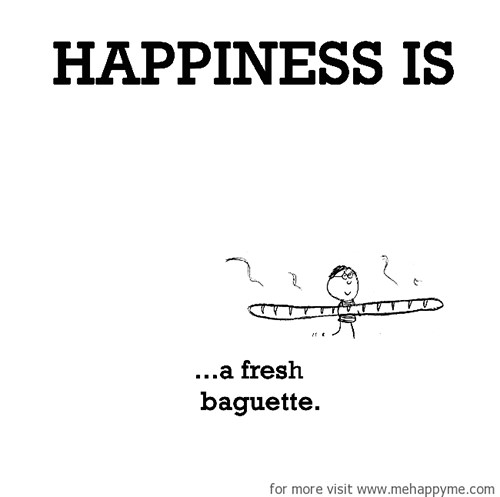 Happiness #383: Happiness is a fresh baguette.