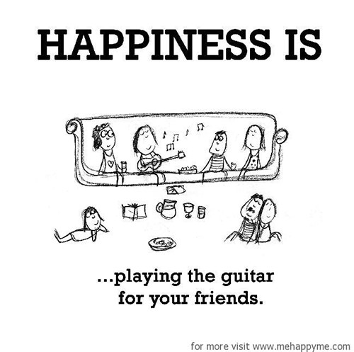 Happiness #388: Happiness is playing the guitar for your friends.