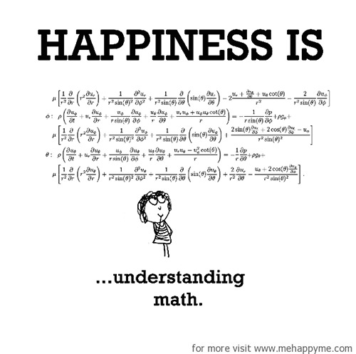 Happiness #399: Happiness is understanding math.