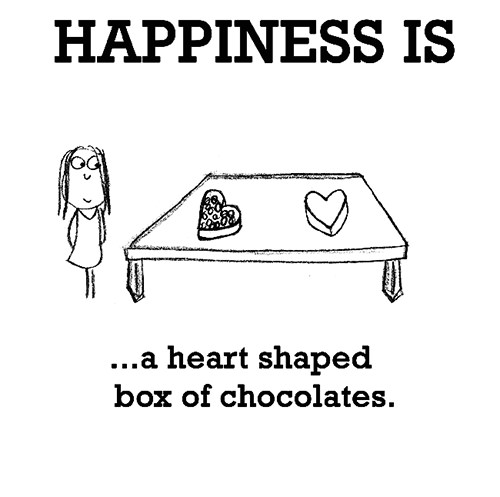 Happiness #451: Happiness is a heart-shaped box of chocolates.