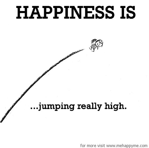 Happiness #500: Happiness is jumping really high.