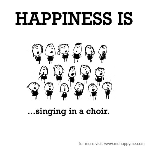 Happiness #517: Happiness is singing in the choir.