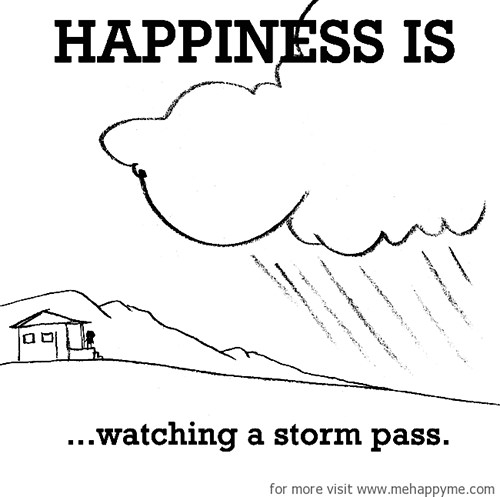 Happiness #533: Happiness is watching a storm pass.