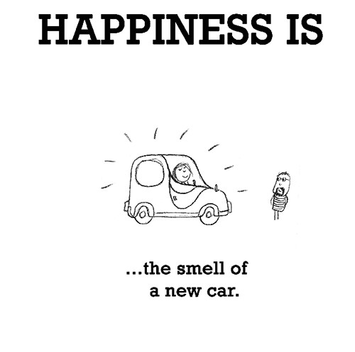 Happiness #611: Happiness is the smell of a new car.