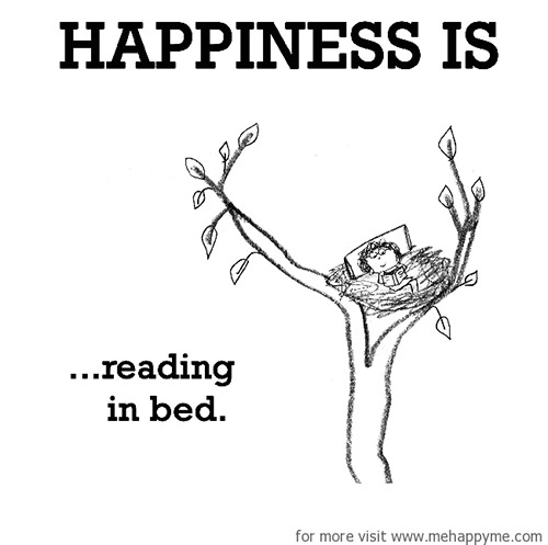 Happiness #625: Happiness is reading in bed.