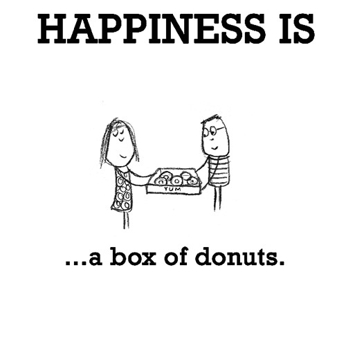 Happiness #693: Happiness is a box of donuts.