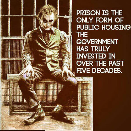 Hard Truths #13: Prison is the only form of public housing the government has truly invested in over the past five decades.
