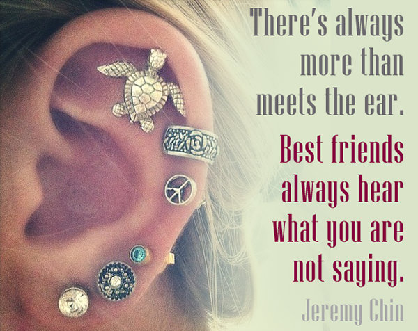 Jeremy Chin #130: There's always more than meets the ear. Best friends always hear what you are not saying.