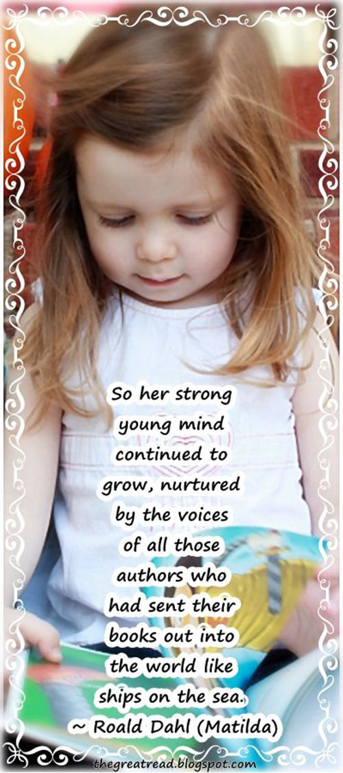 Literary #68: So her strong your mind continued to grow, nurtured by the voices of all those authors who had sent their books out into the world like ships on the sea.