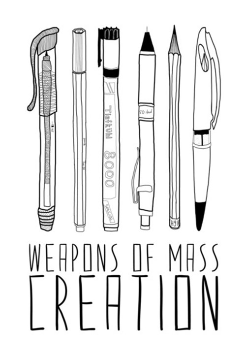 Literary #116: Weapons of mass creation.