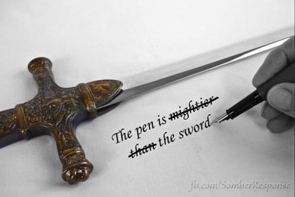 Literary #162: The pen is the sword.