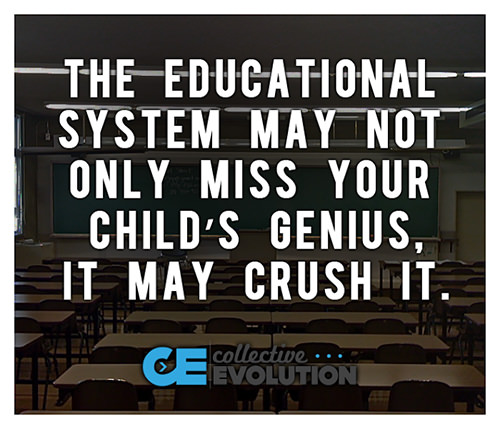 Parenting #53: The educational system may not only miss your child's genius, it may crush it.