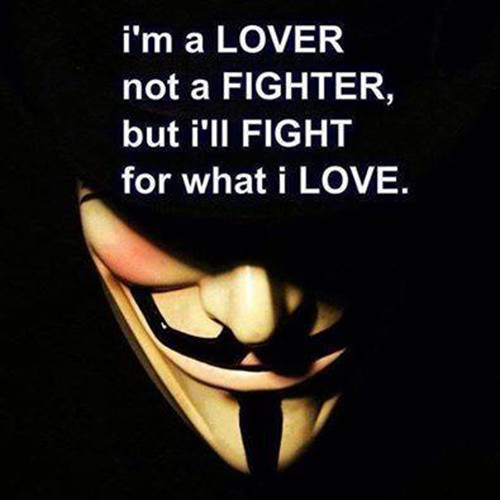 Save Our Planet #18: I'm a lover not a fighter. But I'll fight for what I love.