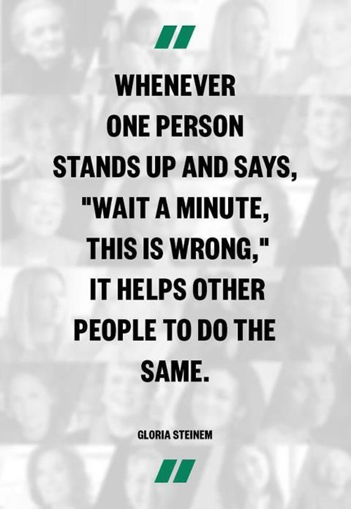 Save Our Planet #39: Whenever one person stands up and says, 