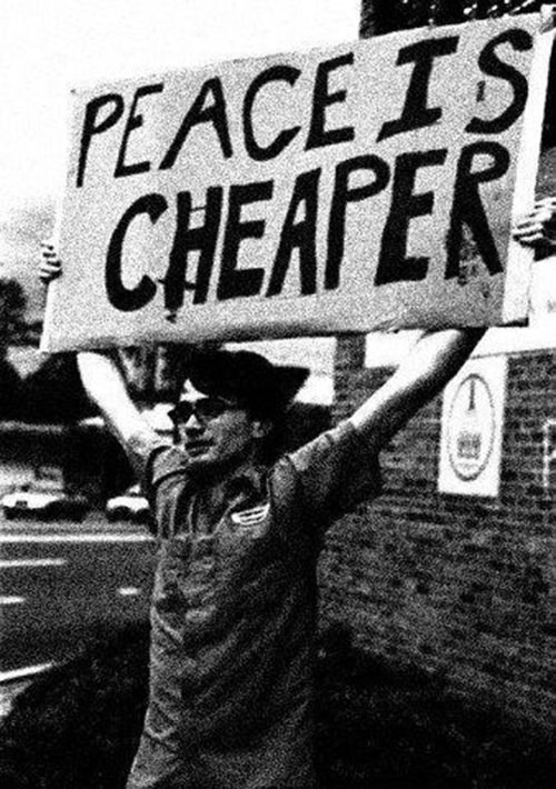 Save Our Planet #41: Peace is cheaper.