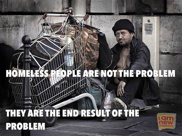 Save Our Planet #57: Homeless people are not the problem. They are the end result of the problem.