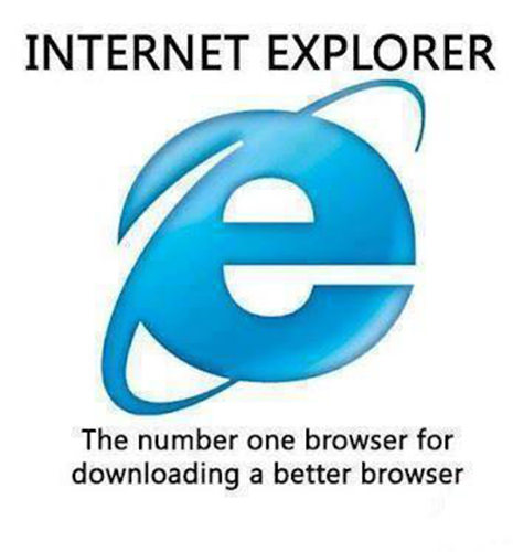 Tickled #10: Internet Explorer Joke