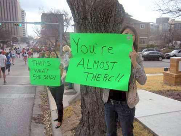 Tickled #74: Running Sign Humor