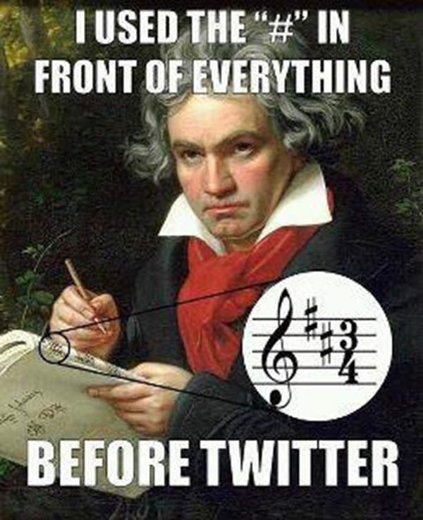Tickled #112: Beethoven Twitter Hashtag Humor