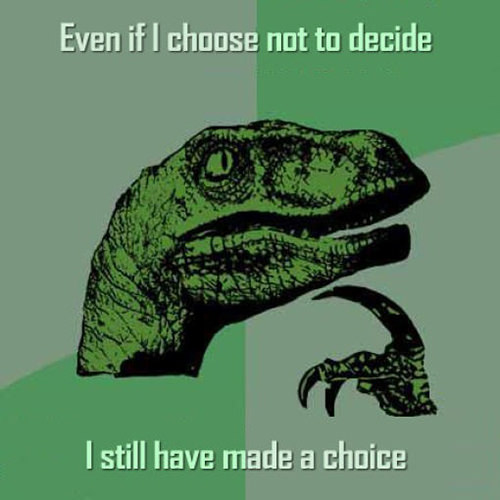 Tickled #118: Funny Philosoraptor Poster