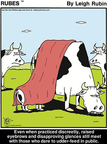 Tickled #136: Funny Breast Feeding Cow Comic