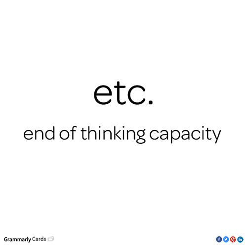 Tickled #224: ETC. End of thinking Capacity